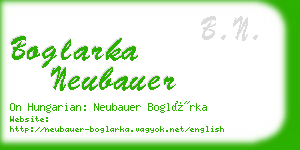 boglarka neubauer business card